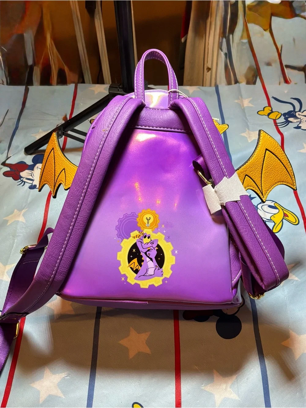 Disney parks loungefly epcot purple figment mini backpack -NWT